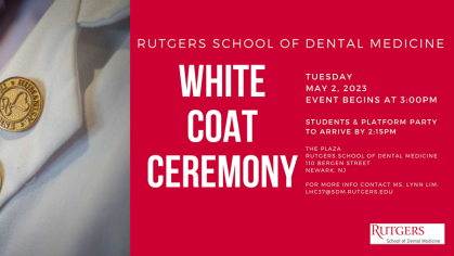 White coat ceremony banner