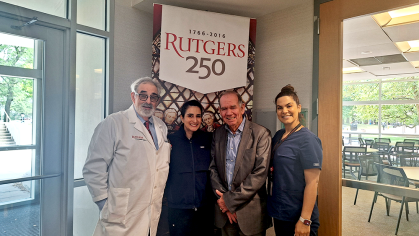 Photo of RSDM patient, Alberto Gracia, with his doctors