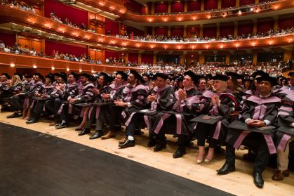Students at convocation